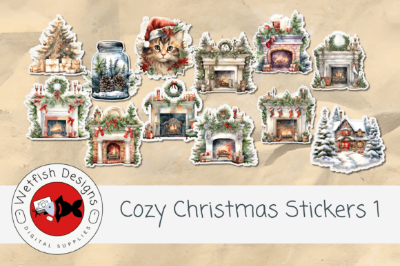 Download Cozy Christmas Printable Stickers - Christmas printable Collection