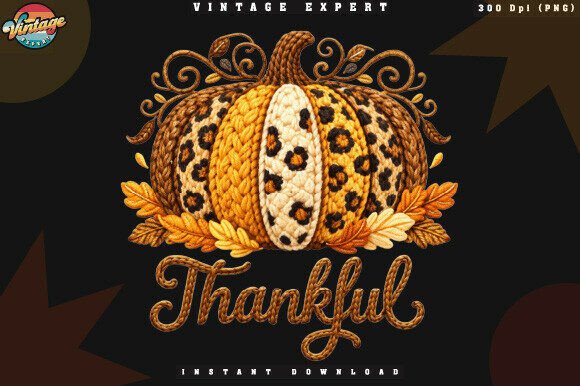 Download Autumn Thankful Crochet Yarn Faux PNG - Thankful Collection