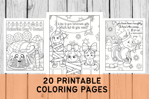 Download 20 Christmas Printable Coloring Pages - Christmas printable Collection
