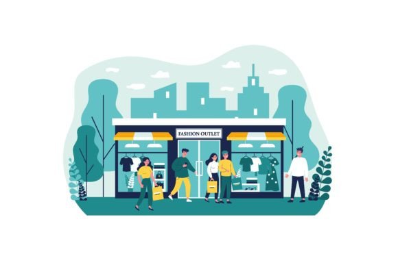 Download Consumers Shopping in Apparel Boutique F - Boutique Collection