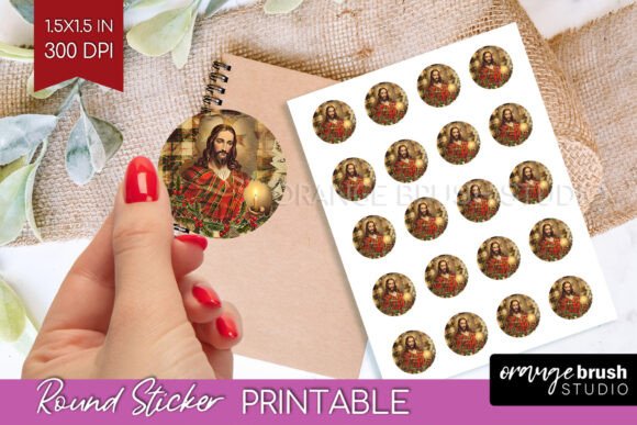 Download Vintage Christmas Printable Sticker - Premium Resources